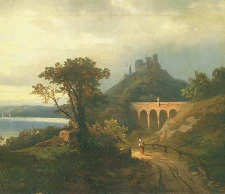 Johann Koler Italian landscape China oil painting art